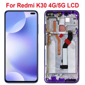 画面6.67 '' Xiaomi Redmi K30 LCDディスプレイ画面タッチパネルデジタイザーXiaomi Redmi K30 5G LCDのフレーム付きデジタイザー交換部品