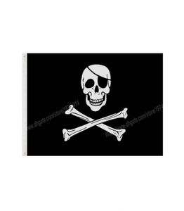 Crossbone Skull Pirates Flag 90 x 150cm 3 5 pés de desenho animado Banner personalizado Bromms Metal Bolomts Indoor And Outdoor pode ser 3819667