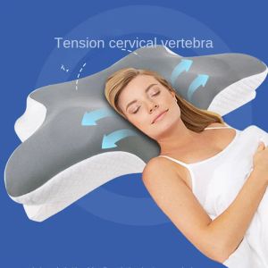 Pillow Men and women Butterfly sleep Memory Sponge Comfortable pillow Slow rebound zero pressure butterfly pillow neck protector