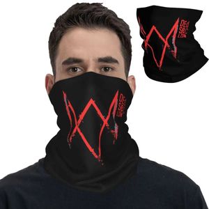 Máscaras de face de moda Garda de pescoço Dedsec London Dogs Bandana Garda de pescoço Balaclavas Palaclanas Balaclavas Lenço de cabeça ao ar livre para homens para homens adultos à prova de vento Y240425