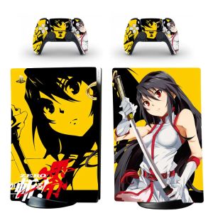 Наклейки Akame Ga Kill PS5 Digital Edition Skin Skeer Cover для консоли PlayStation 5 и 2 контроллеров PS5 Skin Sticker Vinyl