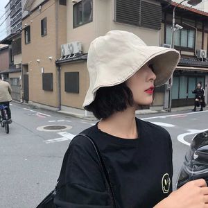 Wide Brim Hats Bucket Hats Fashion Panama Bucket Hat Women Summer Bucket C Female Wavy Cool Fishing Hats Sun Summer Sunscreen Fisherman Hip Hop Cs Gift J240425