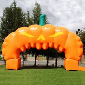 Гигантская надувная тыквенная арка Хэллоуин Добро пожаловать ворота для украшения мероприятий