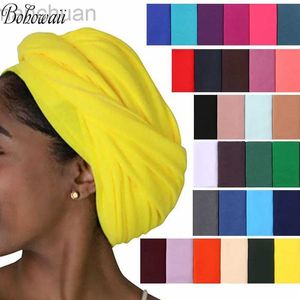 Hidżabs 180 cm bawełniany Khimar Muzułmańskie Prony dla kobiet Długie Jersey Hidżab Femme Musulman Scalf African Turban D240425