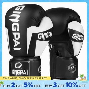 Protective Gear Adult Boxing Gloves Womens PU Karate Muay Thai Fitness Boxing Bag Free Fighting MMA Sanda Training Adult and Childrens Equipment 240424