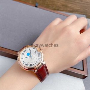 Dials arbeiten automatische Uhren Carter Original Factory Box Blue Ballon Serie 18k Rose Gold W 6 9 0 4 5