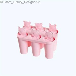 Ice Cream Tools Little Bear Head Mold with Stick Reusable Plastic Used for Childrens Kitchen Tool Q240425