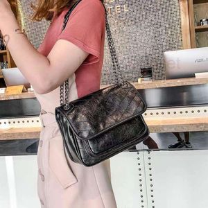 bolsas de ombro yslsbag bolsa bolsa de gola gabinete saco de bolsas de cera de designer de cera niki saco de óleo postman com design físico ombro crossbody cadeia bolsa feminina yslsba m18t