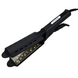 Hair Straightener Fourgear Temperature Adjustment Ceramic Tourmaline Ionic Flat Iron Widen Panel Professional Styling Tool 240418