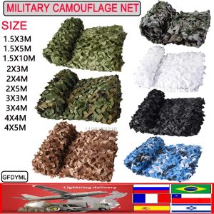 Shelters Reinforced Military Camo Net Garden Army Camo Net Hunting Net White Desert Green Black Jungle Net 1.5x3m 2x3m 3x3m 4x5m