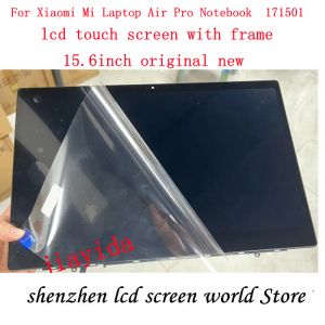 Screen 15.6"IPS 1920x1080 NV156FHMN61 front glass +lcd screen matrix assembly For xiaomi notebook air pro TM1701 171501