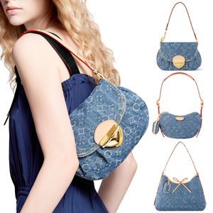 Denim -Tasche auf dem Go Croissant Tote Designer Bag Mann Sunset Hill Pochette Luxurys Handtasche Frau Clutch Carryall Taschen Crossbody Marke Schulter Duffle Shop Boston Taschen