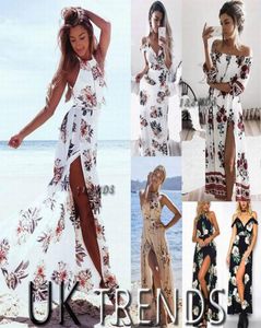 Dress Women Holiday Shleeless panie Maxi Długie letnie druk na plaży Sukienka rozmiar 614 stroje kąpielowe dla kobiet1337168