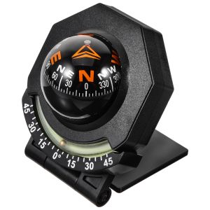 Compass Car Dashboard Compass Car Mount Compass Black Compass för fordonsbåt