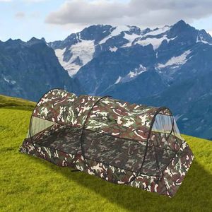 Tenda a zanzara portatile pieghevole per viaggi in maglia con tenda per zanzare da campeggio esterno con cerniera con fondo 240422