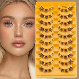 False Eyelashes YSDO natural false eyelashes 3/6/10 pairs Wispy artificial 3D mink eyelashes reusable fluffy cat false eyelashes extension makeup tool C lios Q240425