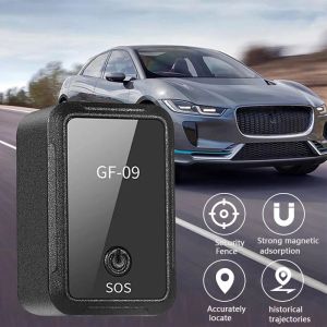 Trackers gf09 mini GPS Tracker Car Antitheft Device Locator Voice Recording Vehicle Tracker App Ladda ner Antilost för Child Pet Cat Dog