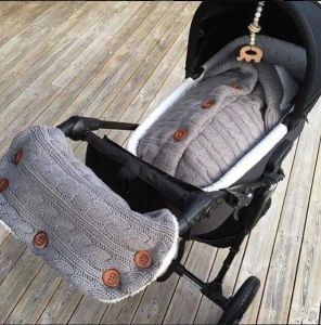 Bags Warm Baby Sleeping Bag Envelope Winter Kid Sleepsack Footmuff Stroller Knitted Sleep Sack Newborn Knit Wool Swaddling Blanket