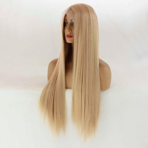 Wig Lace 13 Area Front * Top completa 6 com grande costura grátis European American Gold Mistur