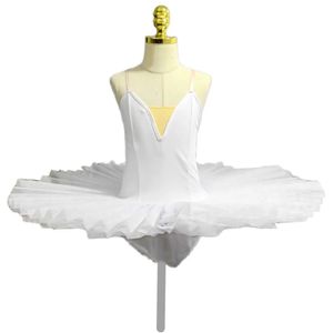 Trajes de saia tutu de balé infantil Swan Lake Dance Straps Girls Ballet Trajes 240411