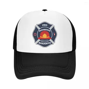 Ballkappen benutzerdefinierte Bomberos Feuerwehr Baseball Mütze Frauen Männer atmungsaktiven Feuerwehrrettungstrucker Hut Outdoor Snapback Sommerhüte