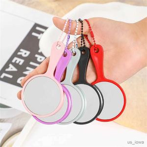 Mirrors Handheld Makeup Mirror Circular Cute Makeup Vanity Mirror with Handle SPA Salon Compact Mirrors Women Cosmetic Hand Mirror