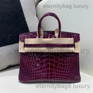 Top Luxury Classic Designer Custom Handmade Crocodile Handbag Bag Shiny Crocodile skin Tote Bag Women's Tote Purse Fashion tote bag for fast deliveryc7