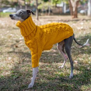 Pullover warm Herbst Haustier Pullover stilvoller Rollkragenpullover Italienische Windhundkleidung Whippet Kleidung