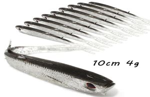 20pcslot 10cm 4G 3D Eyes Bionic Fish Silicone Fishing Lure Mjuka betar lockar konstgjorda bete Pesca tackla tillbehör BL2762622261