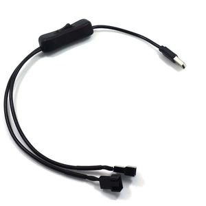 1 ila 2 4pin USB kablosu 12V ila 5V Bilgisayar Kılıfı Fan Fan Güç Kaynağı Fan Adaptör Kablosu 501 OFF SAVAŞI