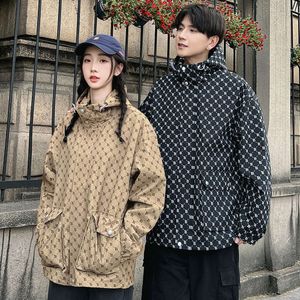 Charging Suit Couple s Trendy Loose Jacket Spring and Autumn New Men s Hooded Jacket JK P in Stock