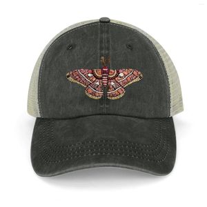 Bollkapslar Ceanothus Silk Moth Mosaic Cowboy Hat Fluffy | -F- | Rave Women Beach Fashion Men's