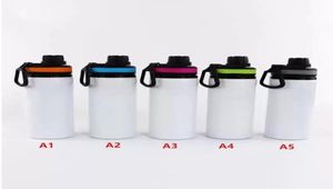 20oz sublimation aluminium sport vatten flaska 600 ml enkelvägg aluminium dricker tumlare med lock matal utomhus camping flaskor 4250389