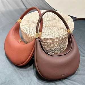 Lustrzana jakość męska piosenka piosenki luna torebki torebki damskie torebki czarne skórzane torba na pół księżyca luksusowy tote bestseller crossbody clutch pod pachami