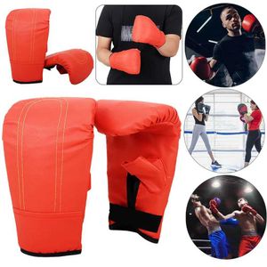 Protective Gear Elastic boxing gloves PU leather Muay Thai Sanda gloves wear-resistant stamping training gloves adult and childrens sports equipment 240424