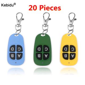 Kontroller 20st/Lot 433 MHz Färgglada kloning Remote Control Electric Copy Controller Trådlös sändare Switch 4 Keys Car Key FOB 433MHz