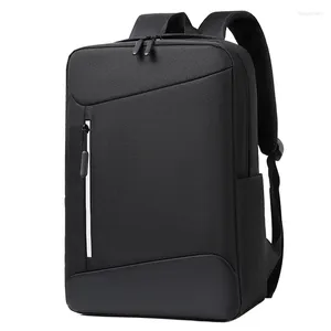 Backpack Men's Multifuncional Waterperspert Smags para laptop de negócios masculino Reflexivo USB Charging Bagpack Casual Rucksack