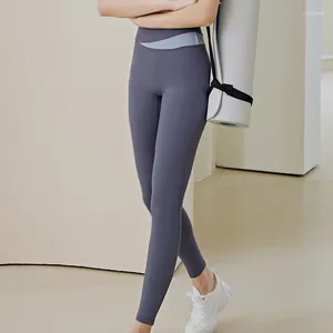 Активные брюки с высокой талией спортивные леггинсы Женщина бесшовная йога девушка толкать леггинс колготки дышащие в тренажерном зале.