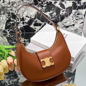 Women Retro Original Cellin Designer Bags Old Flower Underarm Bag for Womens Genuine Leather Versatile Shoulder Handheld with High Quality Original Logo