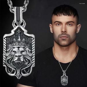 Pendant Necklaces Mens Jewellery Animal Men Retro Personality Lion Necklace Gothic Accessories Hip Hop Punk Party Designer Jewelry