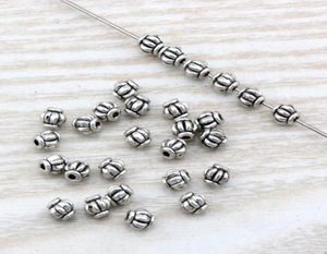 500pcs lotes antigos Silver Zinc LOLOLE LANTERN SPACER RECE 4MM PARA JOIXAS FAZENDO ACESSÓRIOS DIY DIY D24124012