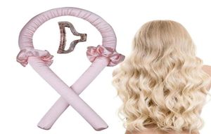 Värmelös curling stång pannband lat curler set mjuka vågrullar inte skadar kvinnor hår curls styling verktyg raktare297l229a6723877