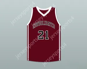 CUSTOM Name Mens Youth/Kids PLAYER 21 AM CONSOLIDATED HIGH SCHOOL TIGERS MAROON BASKETBALL JERSEY TOP Stitched S-6XL