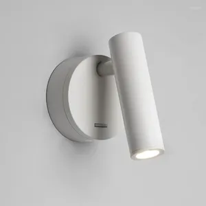 ウォールランプLEDベッドサイドリーディングライトプラグイン3Wヘッドボードsconce with On-Offスイッチ背景ベッドルーム