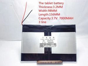 Aksesuarlar Ücretsiz Nakliye Büyük Kapasite 3.7 V Tablet Pil 7000 MAH Her Marka Tablet Evrensel Şarj Edilebilir Lityum Piller 3298156