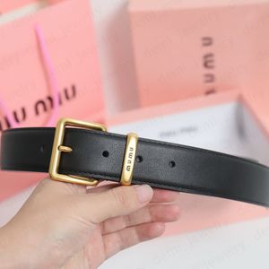 Designer Belt Women Men Brand Mumu Quiet Genuine Leather Width 3.5cm Letter Needle Buckle Waistband Pin Metal Classic Narrow