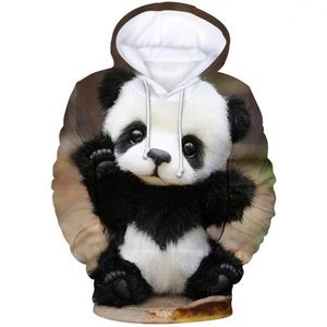 Felpa con cappuccio da uomo Nuove creative cinesi panda da uomo con cappuccio con felpa con cappuccio harajuku 3d stampato 3d pattert simpatici pullover modalità abiti autunnali 240424