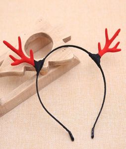 20pcslot Christmas Reindeer Antlers pannband Holiday Cosplay Deer Ears Hairband Christmas Party Hair Hoop Pannband Gift1423320