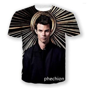 Herr t -skjortor phechion elijah mikaelson 3d tryck män skjorta hip hop kvinnor tshirt unisex kläder toppar leverantörer för drop shipper a47