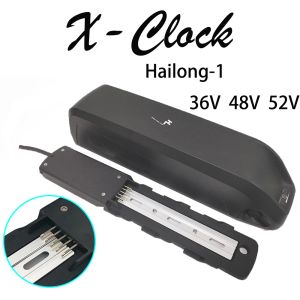 Parti di batteria Hailong Box 36V 48V 52 V Custodia Hailong Batterie di litio che ospita Polly Max Caricamento 18650 Cassetta della batteria Ebike Ebike